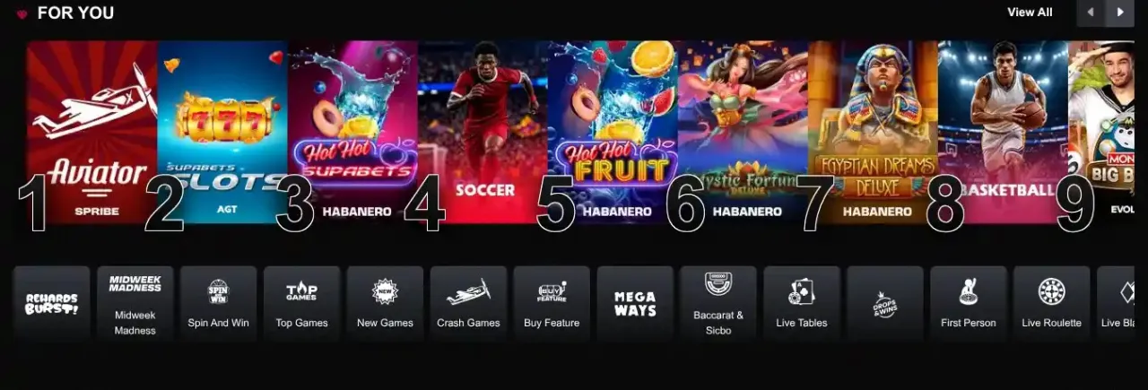 Supabets — Welcome Package